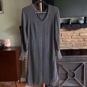 White House Black Market Balloon Sleeve Sweater Dress - M